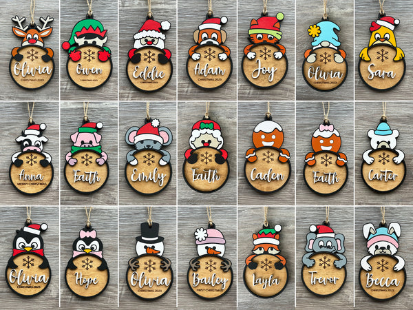 Christmas Character Ornaments - 21 Designs - Master Bundle - Personalizable