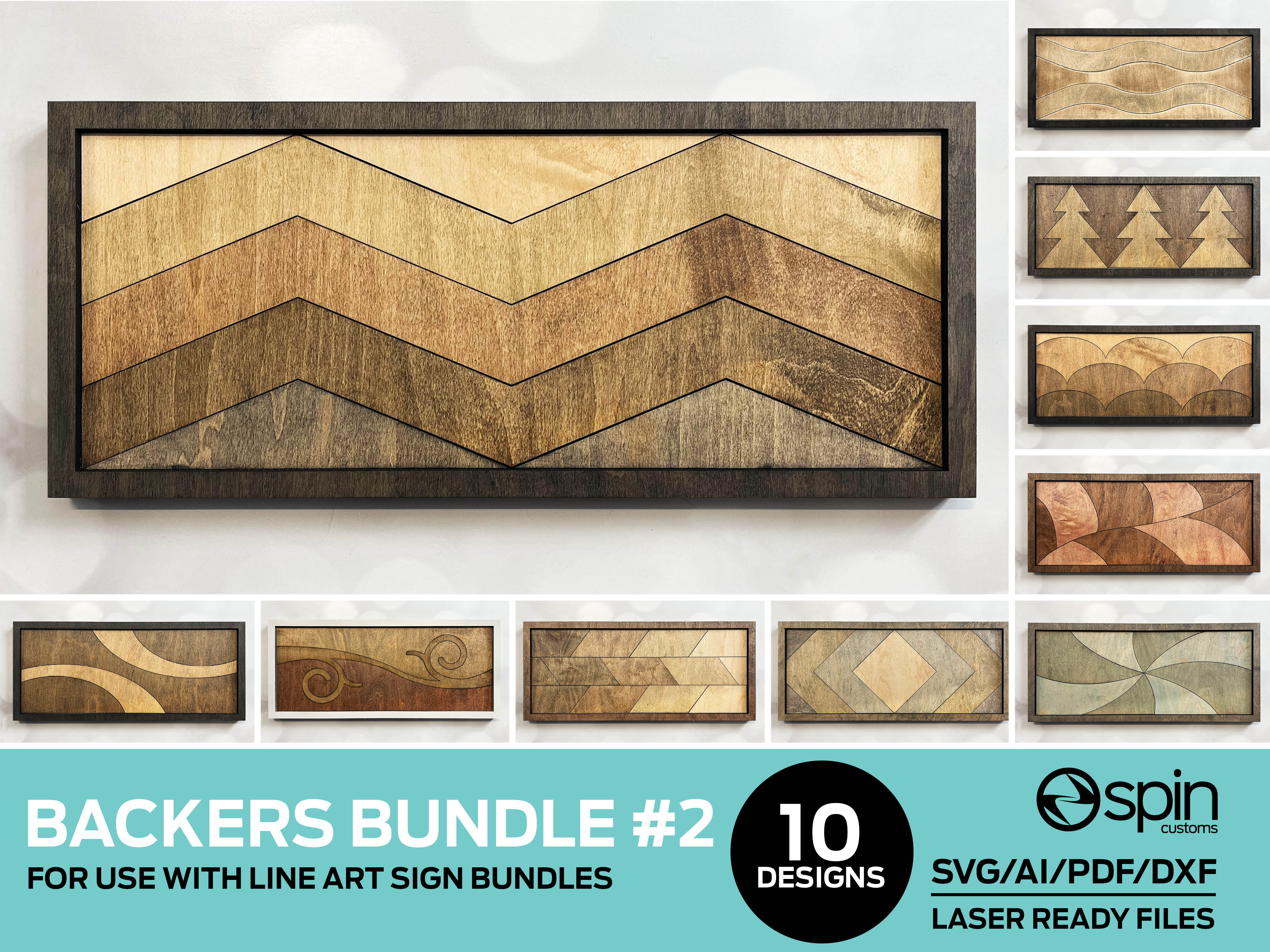 BACKERS BUNDLE #2 for Line Art Signs - 10 DESIGNS – That Laser Dude