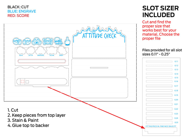 Attitude Check Slider – That Laser Dude