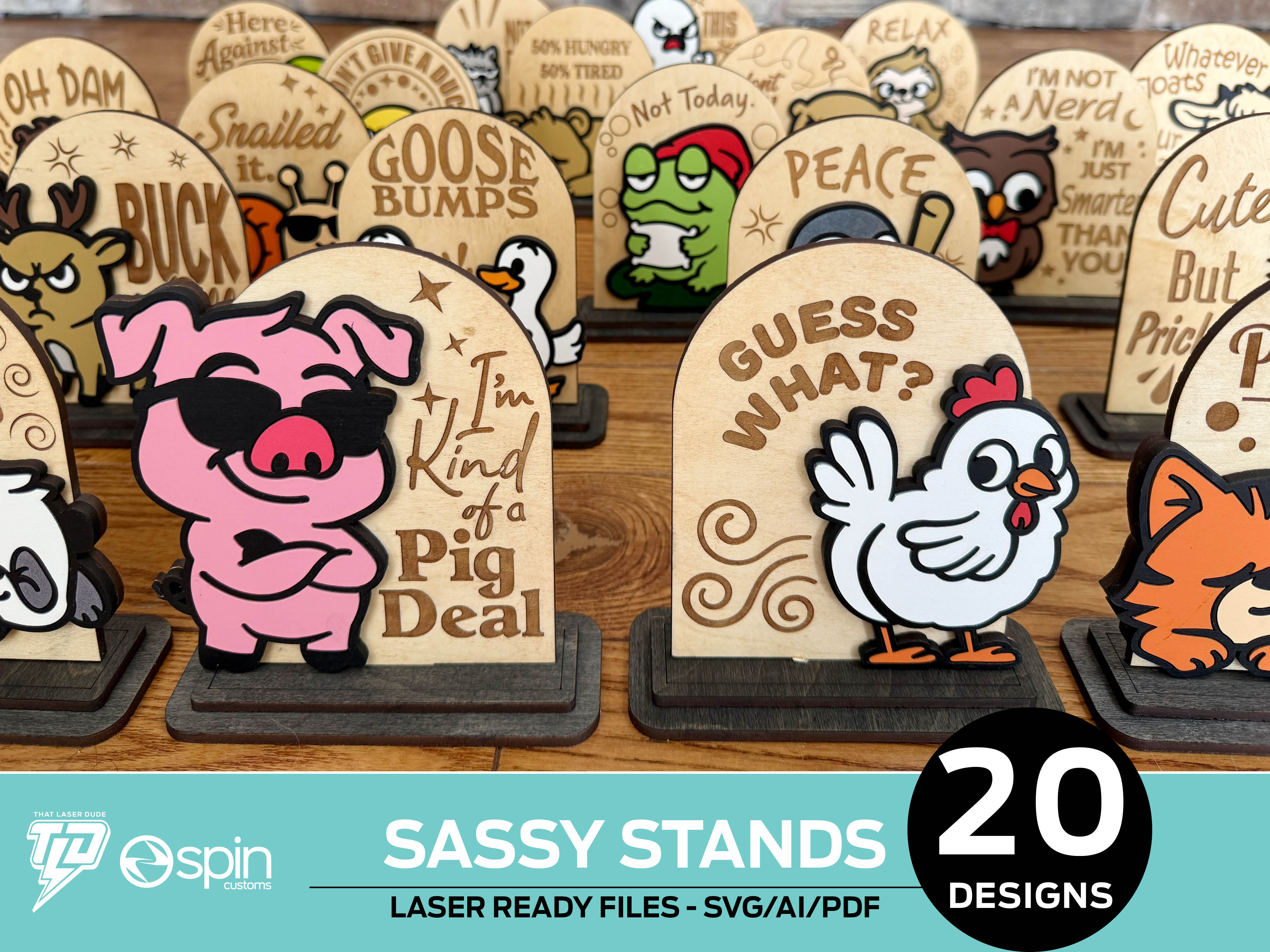 Sassy Animal Desk Stands – That Laser Dude