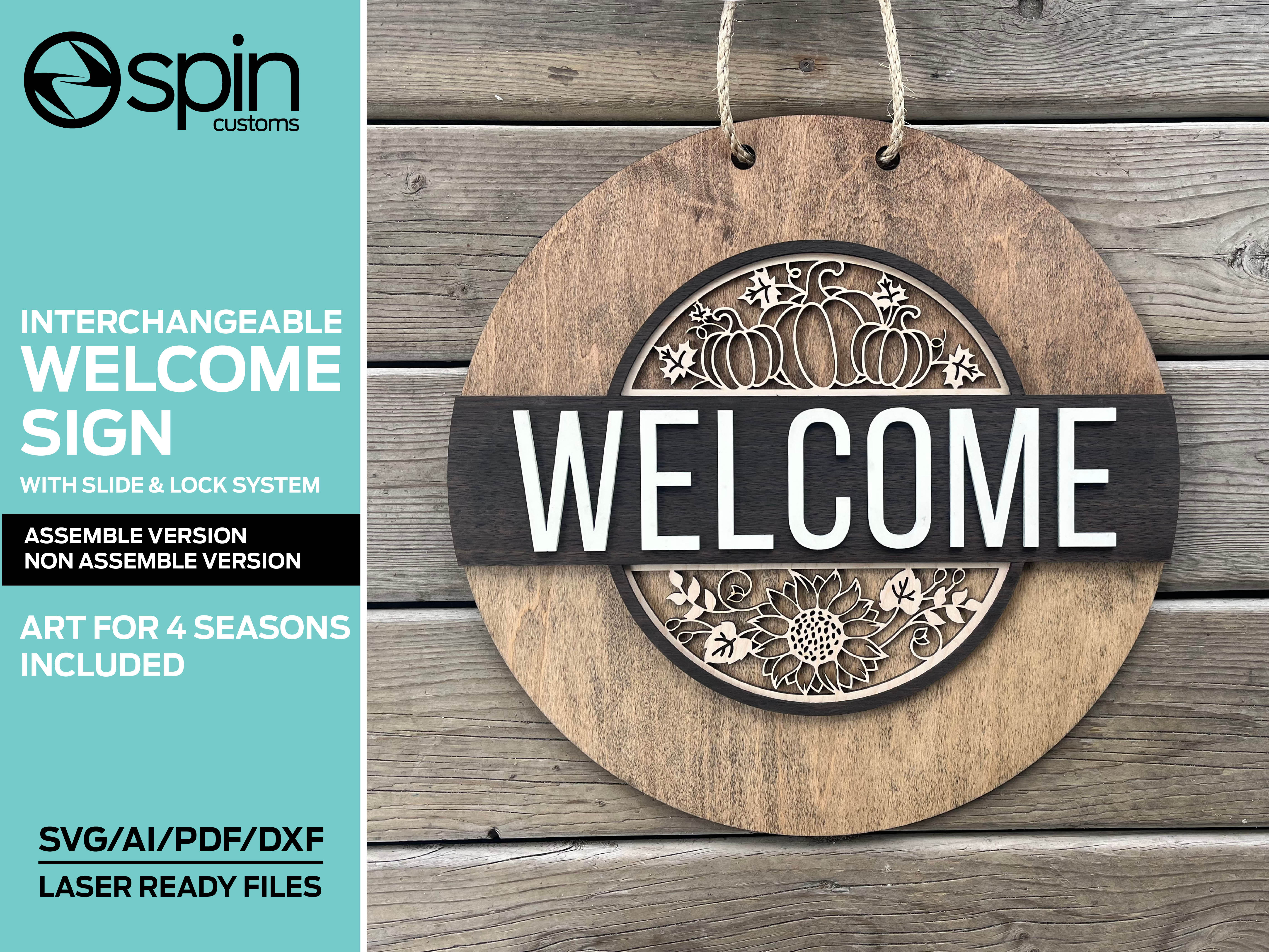 Welcome Changeable Signs Interchangeable Welcome Sign – That Laser Dude