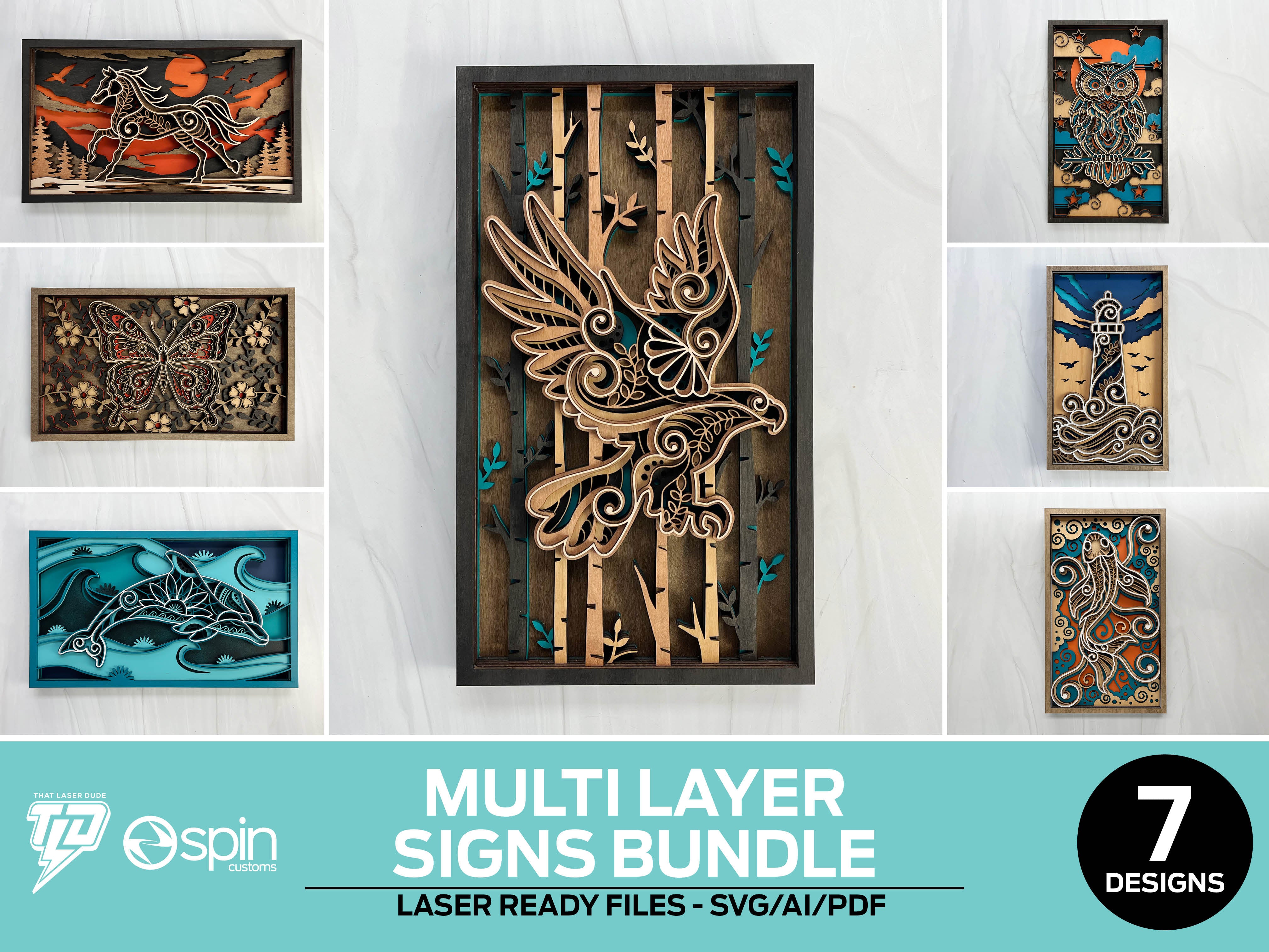 Layered Signs Bundle - 7 Designs – That Laser Dude