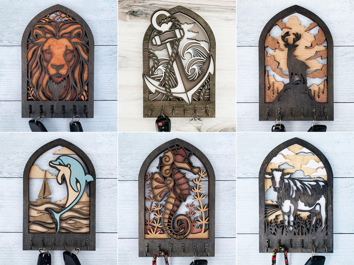 MASTER BUNDLE - Arch Key Hanger Designs - 45 DESIGNS – That Laser Dude
