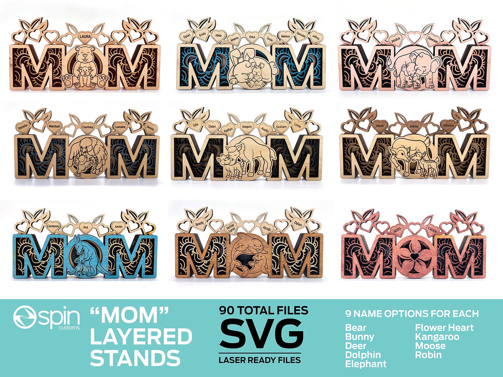 Layered Mom Stands - 9 Options – That Laser Dude