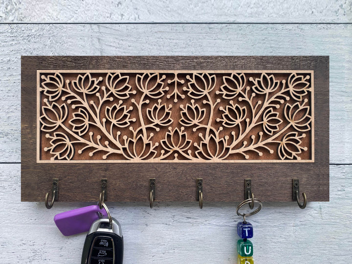 Key Holer Design Decorative Key Holders Bundle - 14 Designs - Glowforge and Lightburn T ...