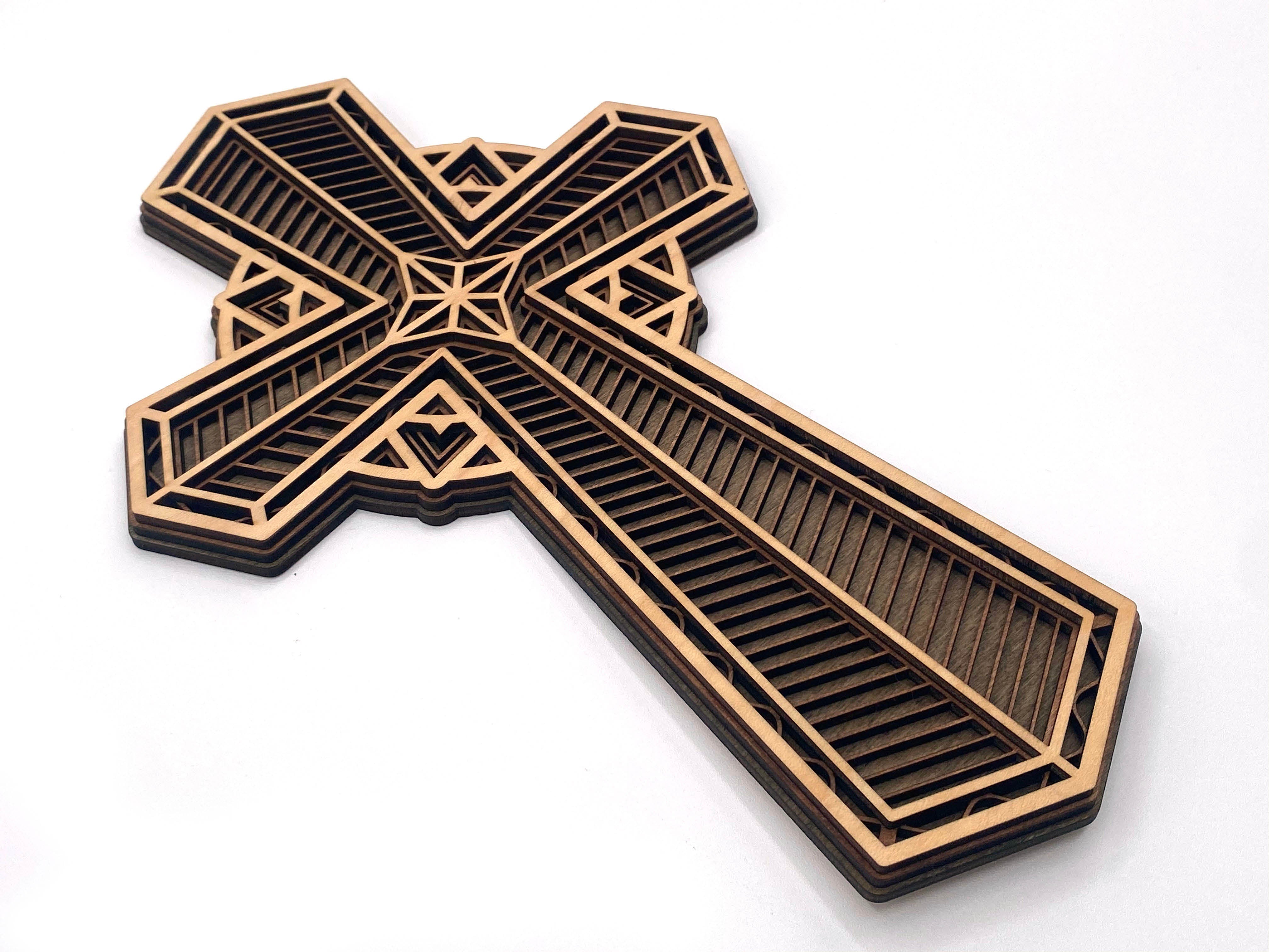 Cross Lay Pattern Patterned Cross - 3 Layers – That Laser Dude