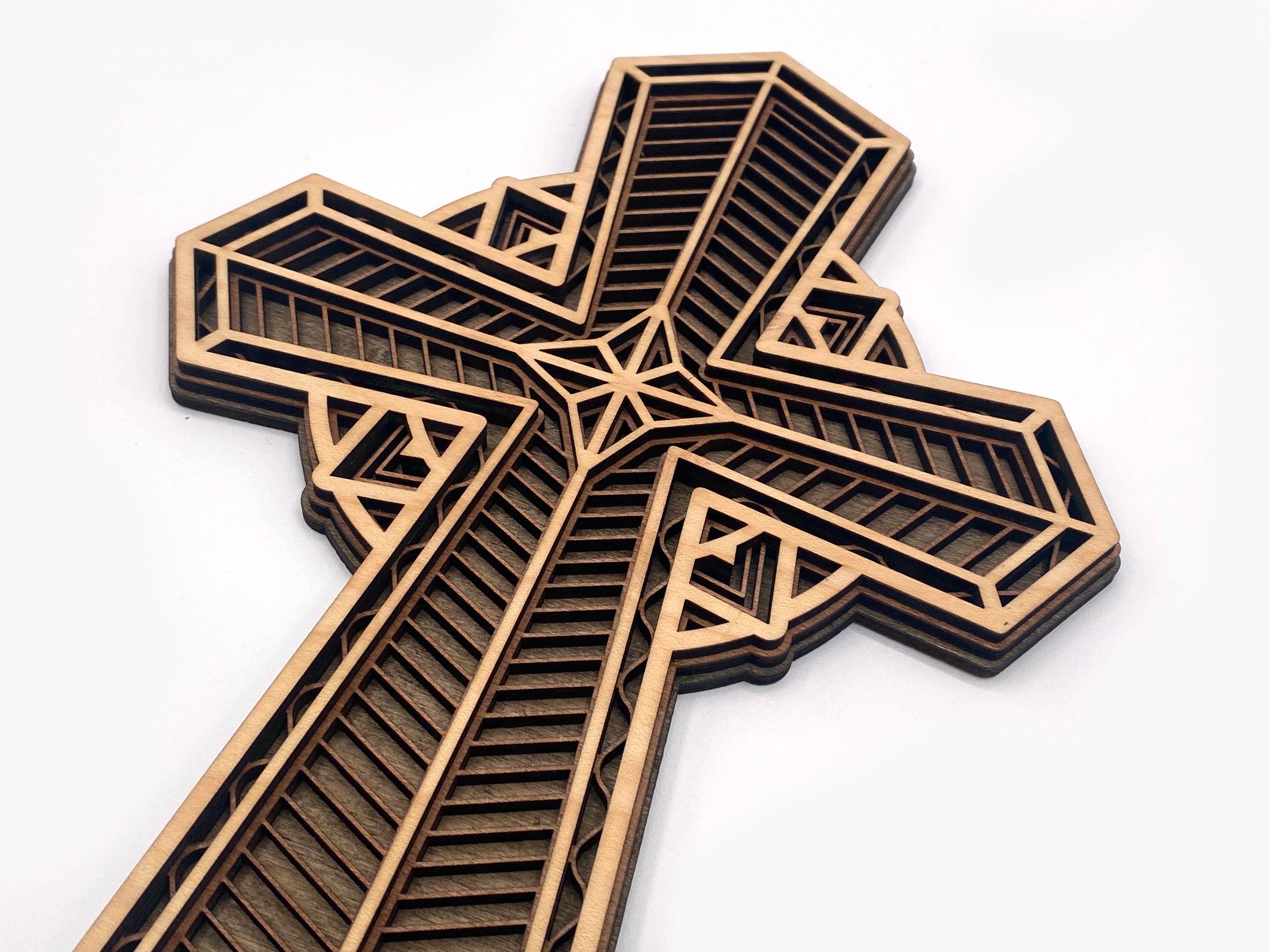 Cross Lay Pattern Patterned Cross - 3 Layers – That Laser Dude