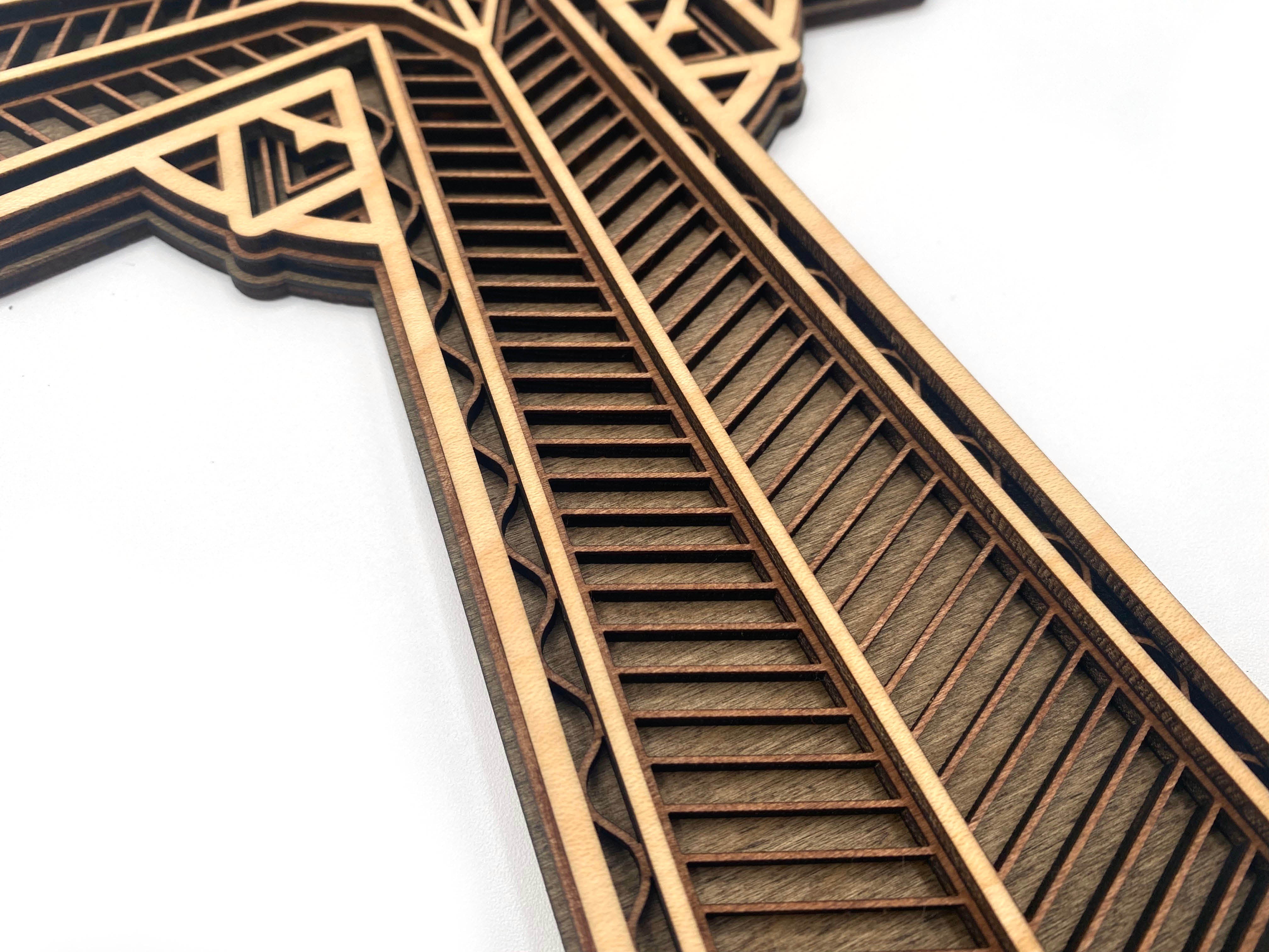 Cross Lay Pattern Patterned Cross - 3 Layers – That Laser Dude