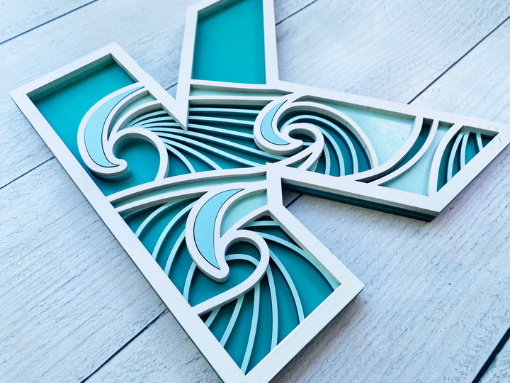 Wave Letteres Wave Letters - A-Z – That Laser Dude