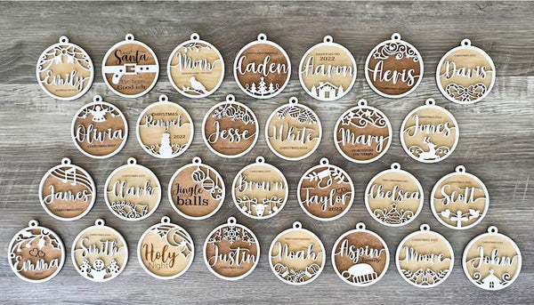 Simple cut Christmas Ornaments - 28 DIFFERENT DESIGNS!