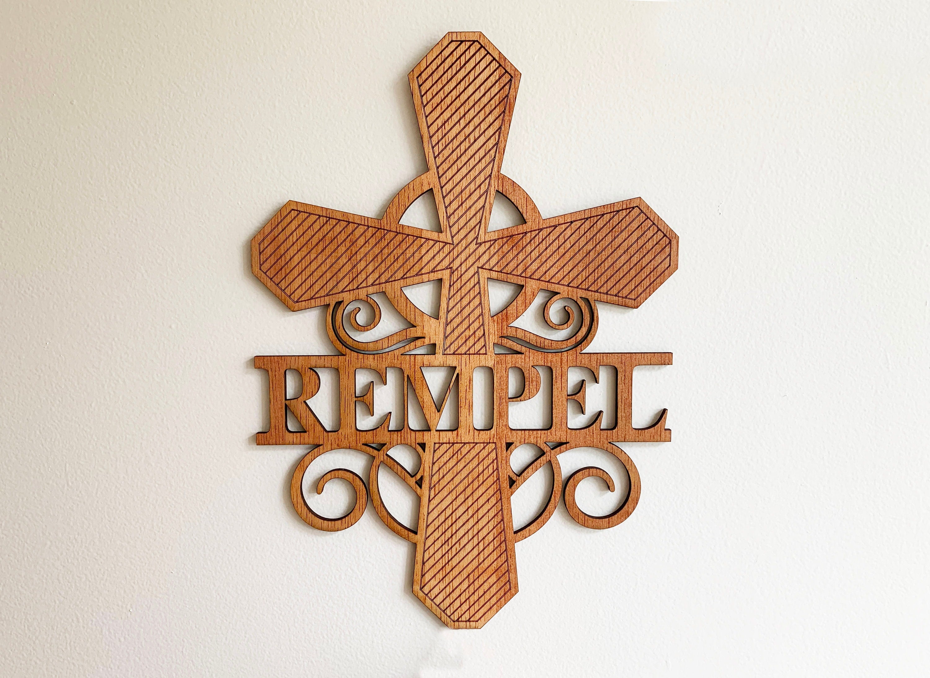 Split Letter Cross Monogram – That Laser Dude