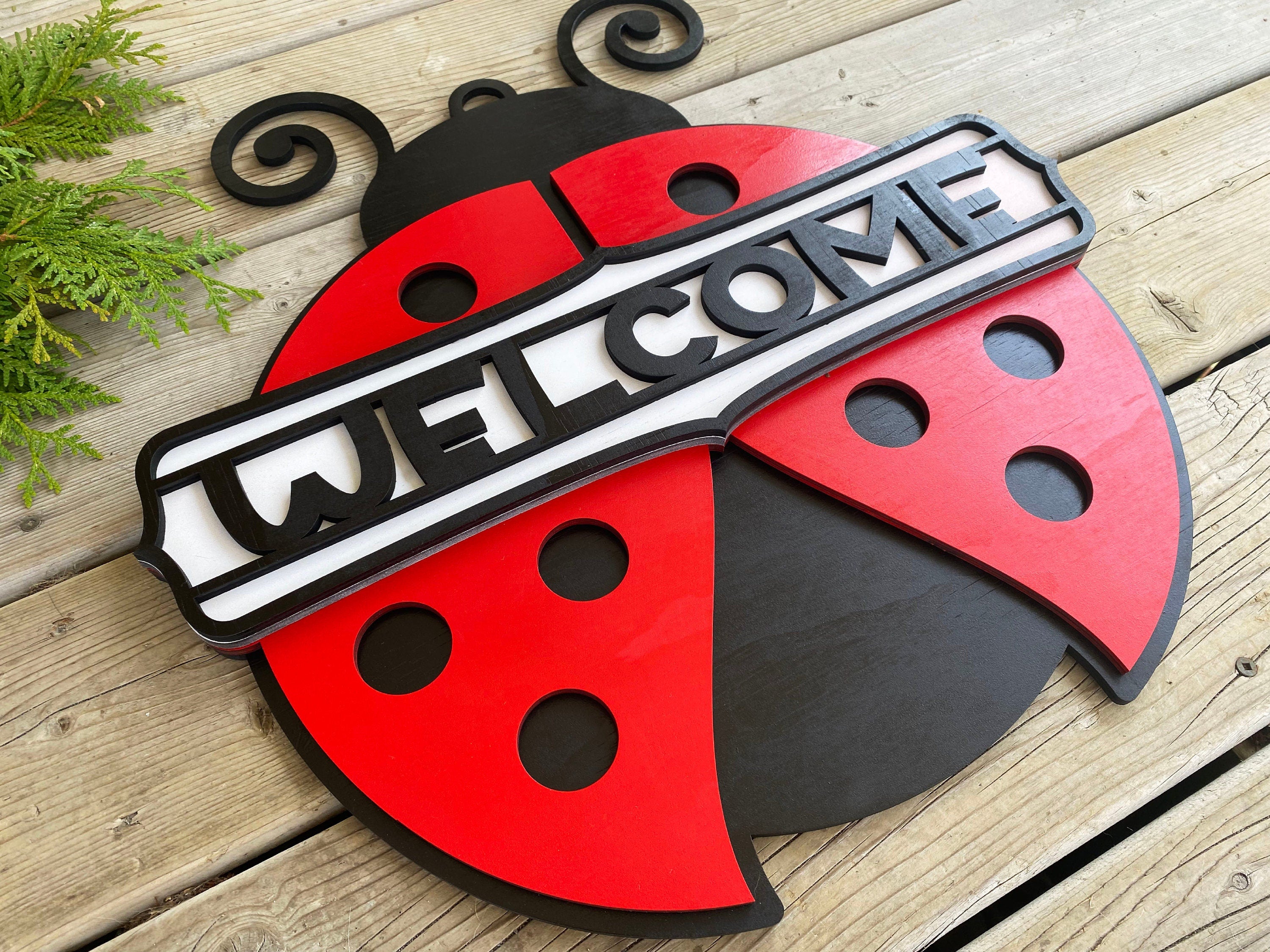 Multi-Layer Assemble and Non Assemble - Ladybug Sign – That Laser Dude