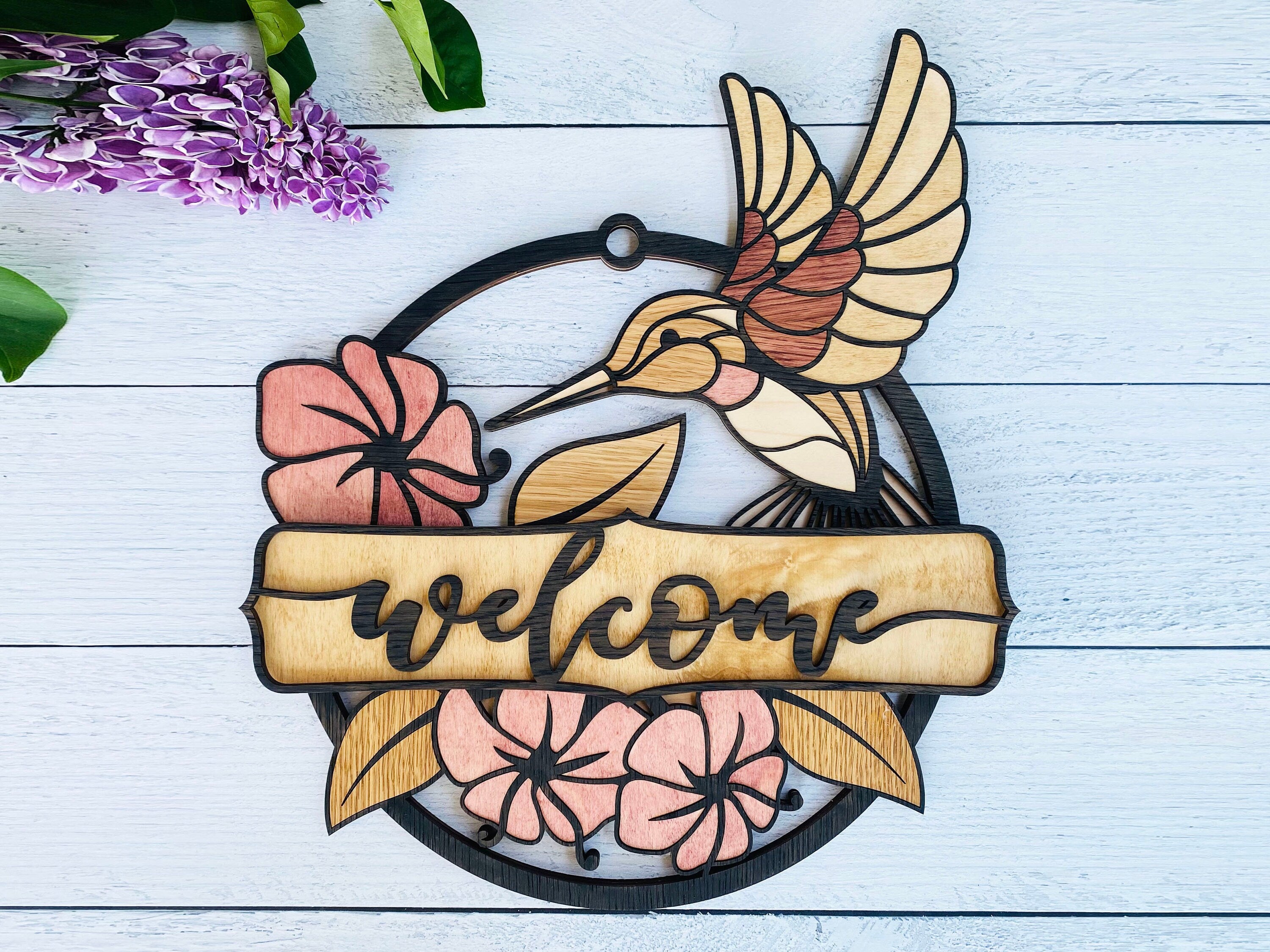 Multi-Layer Assemble and Non Assemble - Hummingbird Sign – That Laser Dude