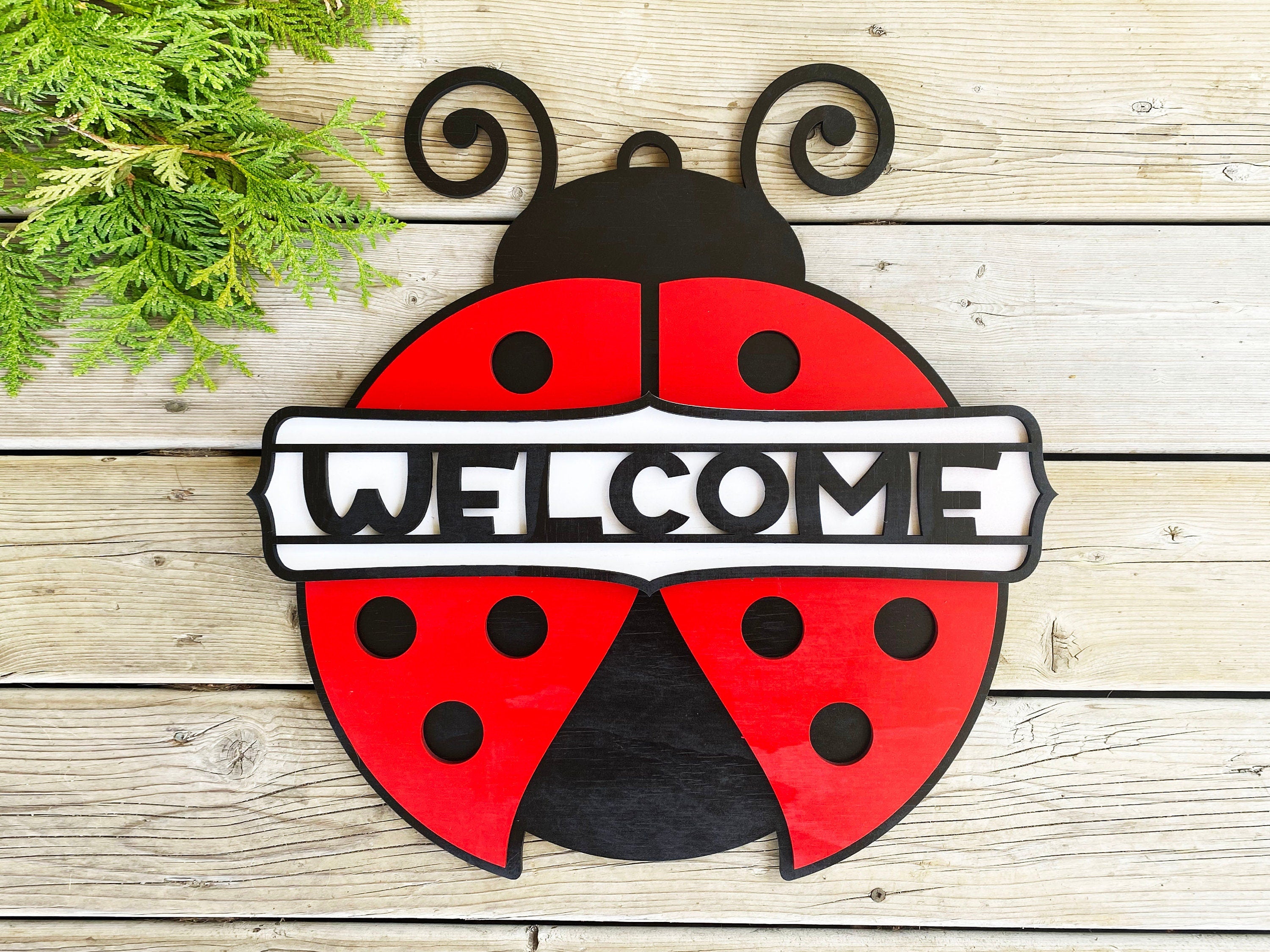 Multi-Layer Assemble and Non Assemble - Ladybug Sign – That Laser Dude