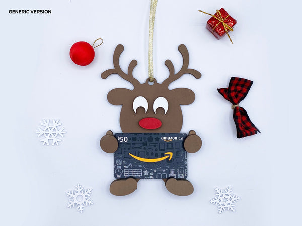 Gift Card Holder Ornament - Reindeer