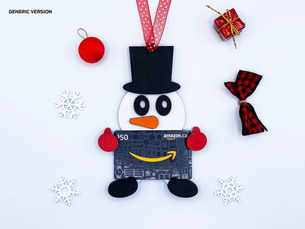 Gift Card Holder Christmas Ornament - Snowman/Frosty